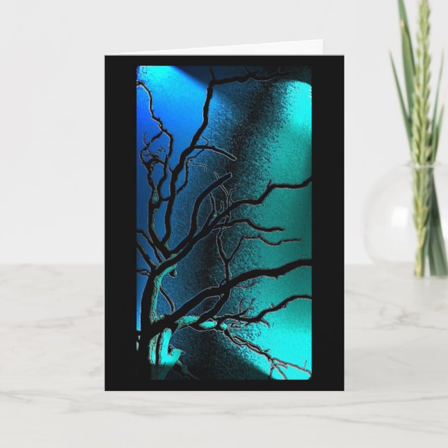 Tree Lights Birthday Card (Front)