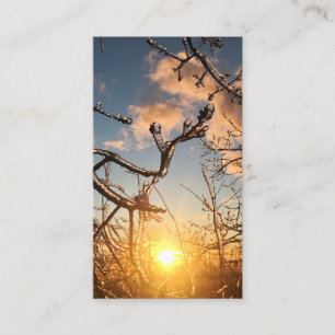 tree limb icicles business card