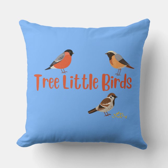 Tree Little Birds Cushion (Front)