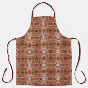 Tree Log Cutaway Photo Mixed Media Repeat Pattern Apron