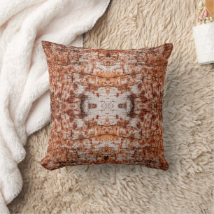 Tree Log Cutaway Photo Mixed Media Repeat Pattern Cushion