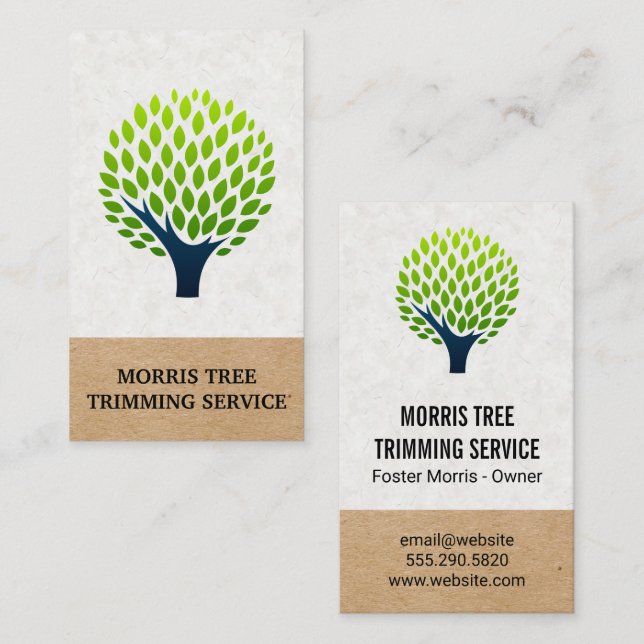 Tree Logo | Landscaping Business Card (Front/Back)