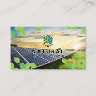 Tree Logo   Leaves   Solar Panel Business Card