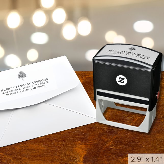 Tree Logo Return Address Self-inking Stamp (Creator Uploaded)