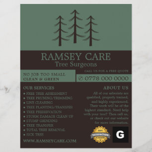 Tree Logo - Tree Surgeon - Arborist Flyer