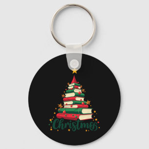 Tree Love Reading Books Librarian Men Women Funny  Key Ring