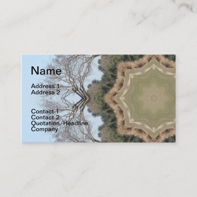 Tree Mandala Business Card (Front)