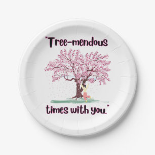TREE MENDUS QUOTE PAPER PLATE