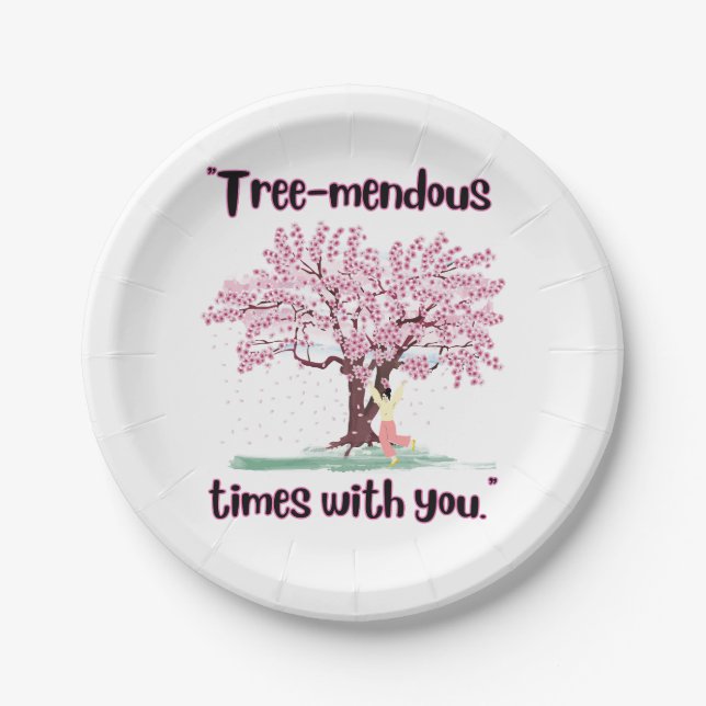 TREE MENDUS QUOTE PAPER PLATE (Front)