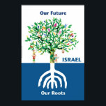 Tree Menorah Poster<br><div class="desc">The tree is representing the people of Israel,  rooted in Jewish tradition,  represented by the menorah and the optimistic future is been shaped by wisdom,   tradition and memory.</div>