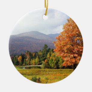 Tree Mount Mansfield Vermont Ceramic Tree Decoration