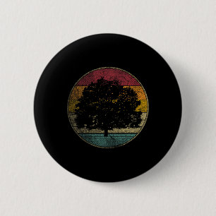 Tree Nature Earth Day Gift Shirt Retro Style Vinta 6 Cm Round Badge