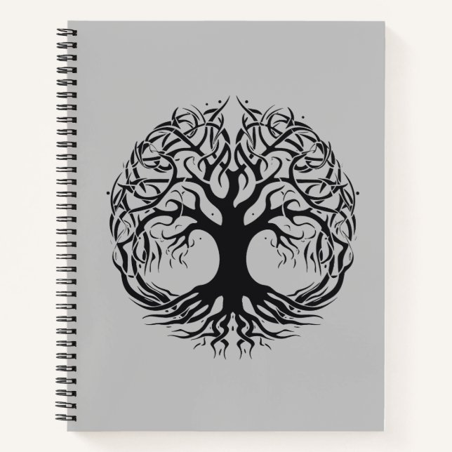 Tree Nature Life Wonder Earth Vector Graphic Notebook (Front)