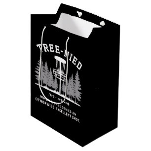 Tree Nied Disc Golf Funny Stupid Tree-nied Medium Gift Bag