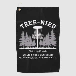 Tree Nied Disc Golf Funny Stupid Tree-nied  Towel