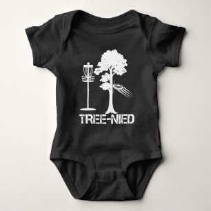 Tree Nied Funny Disc Golf Player Joke Frisbee Baby Bodysuit