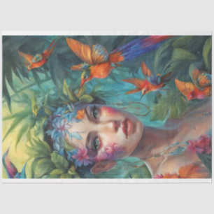 Tree Nymph and Butterfly Birds  Tissue Paper
