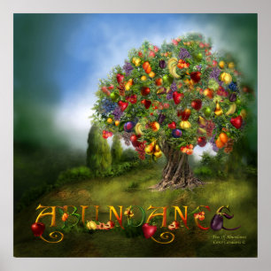 Tree Of Abundance Art Poster/Print Poster