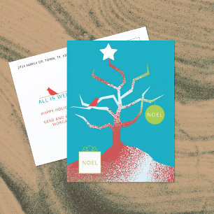 TREE OF ART Holiday Postcard