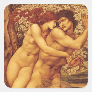 Tree of Forgiveness, Sir Edward Coley Burne-Jones Square Sticker