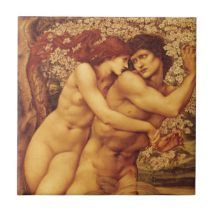 Tree of Forgiveness, Sir Edward Coley Burne-Jones Tile