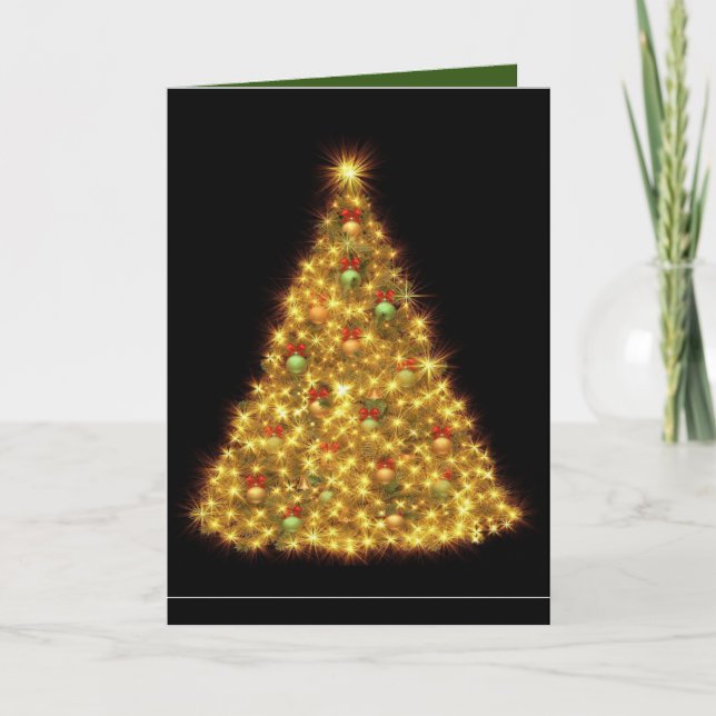 Tree of Gold Holiday Card (Front)