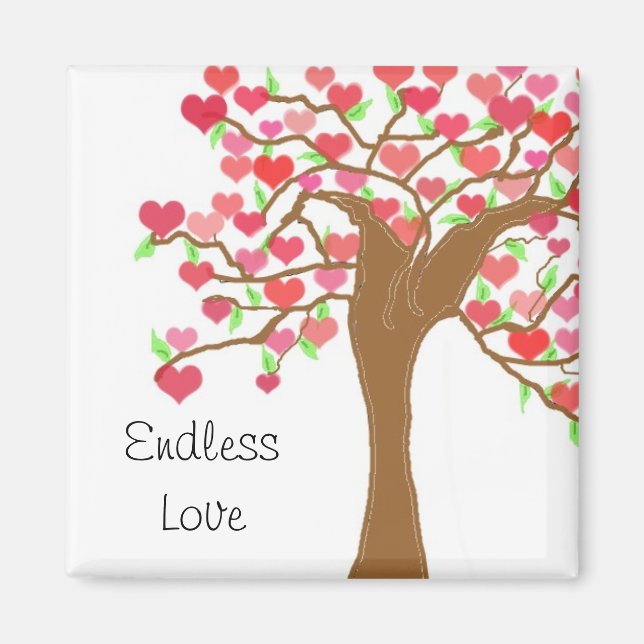 Tree of Hearts Endless Love Magnet (Front)