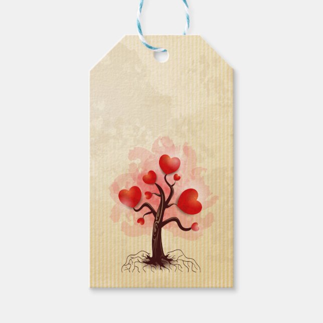 Tree of Hearts Gift Tags (Front)