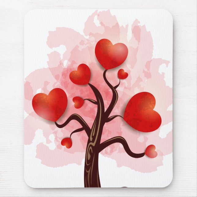 Tree of Hearts Mouse Pad (Front)