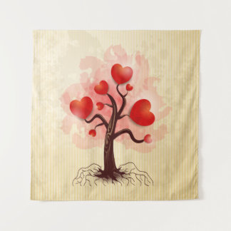 Tree of Hearts Tapestry