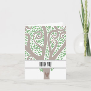 Tree of Hearts Thank You Card