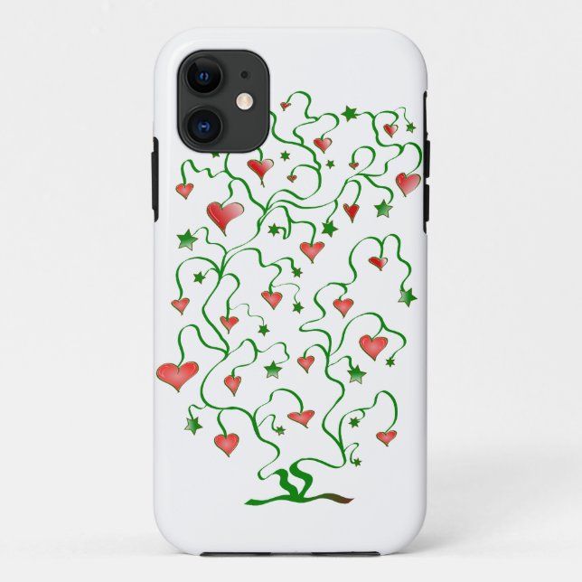 Tree of Hearts with Leaves Case-Mate iPhone Case (Back)