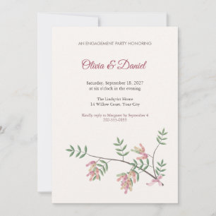 Tree of Heaven Branch Engagement Party Invitation