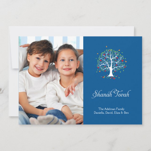 Tree of Hope Rosh Hashanah Photo Card (Front)