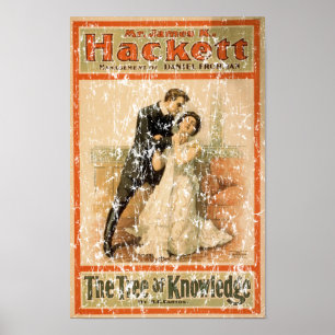 Tree of Knowledge 1898- distressed Poster