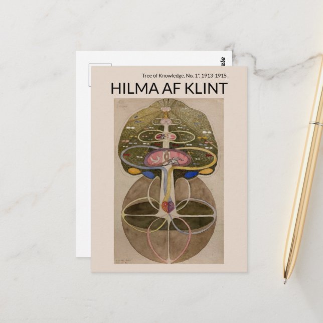 Tree of Knowledge No.1, Hilma af Klint Postcard (Front/Back In Situ)