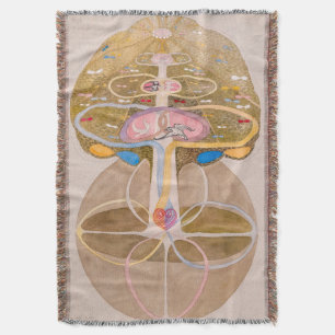 Tree of Knowledge No. 1 Hilma af Klint Throw Blanket