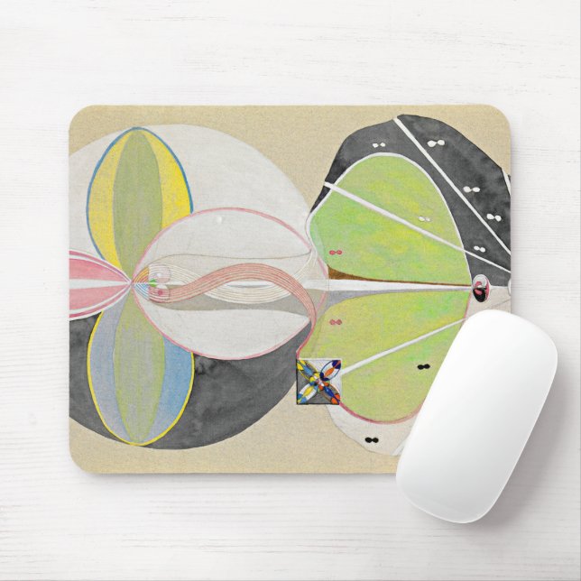 Tree of Knowledge, No.2, 1915 by Hilma af Klint Mouse Pad (With Mouse)