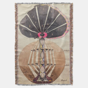 Tree of Knowledge No. 3   Hilma af Klint   Throw Blanket