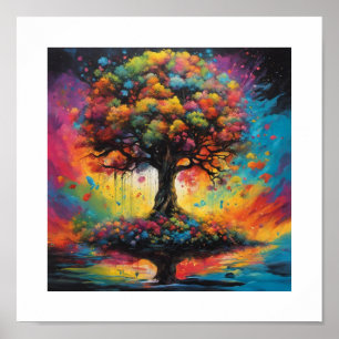 Tree of knowledge of good and evil poster