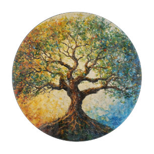 Tree of Knowledge - Oil Painting Cutting Board