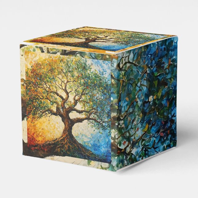 Tree of Knowledge - Oil Painting Favour Box (Front Side)