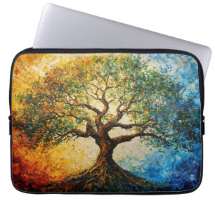 Tree of Knowledge - Oil Painting Laptop Sleeve
