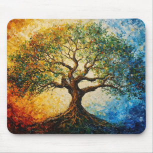 Tree of Knowledge - Oil Painting Mouse Pad
