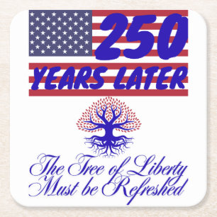 Tree of Liberty paper coasters
