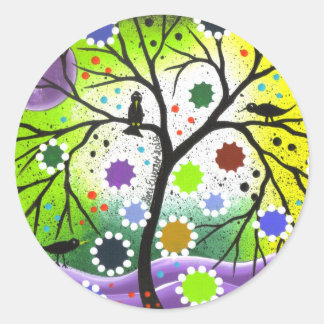 Tree Of Life #33 By Lori Everett Classic Round Sticker
