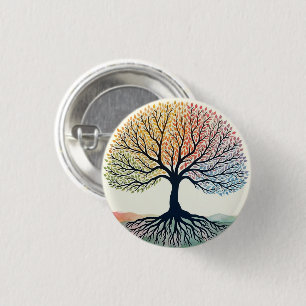 TREE OF LIFE  3 CM ROUND BADGE