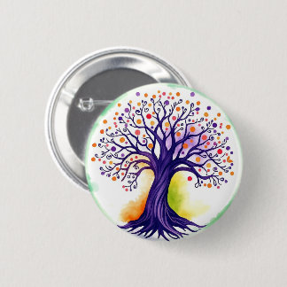 Tree of Life 6 Cm Round Badge