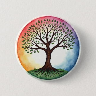 Tree of Life 6 Cm Round Badge