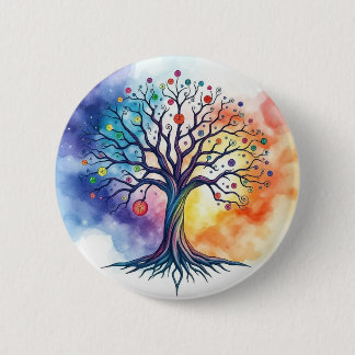 Tree of Life 6 Cm Round Badge